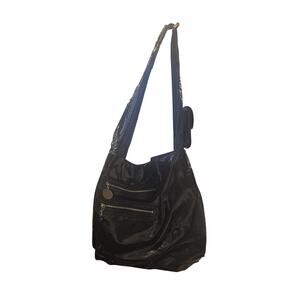 Stella McCartney Black patent leather tote.